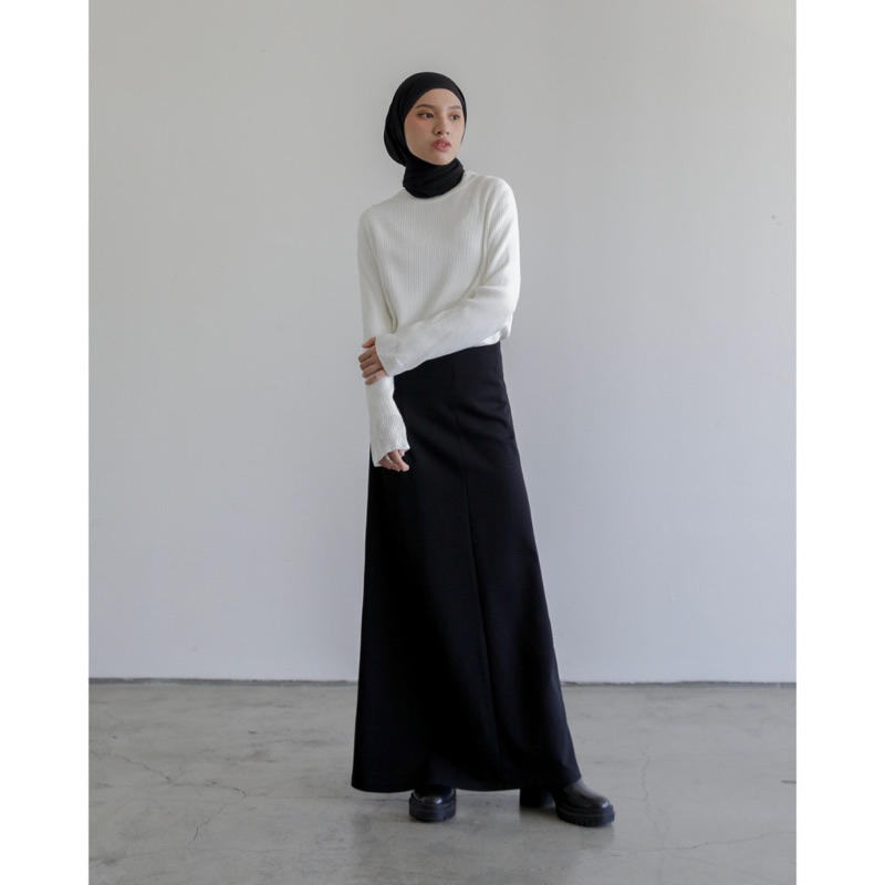 Saba zip maxi skirt