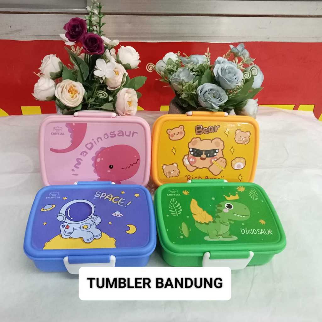 luncbox set lunch box makan set tempat makan anak tempat makan anak sekolah box bekal wadah bekal ma