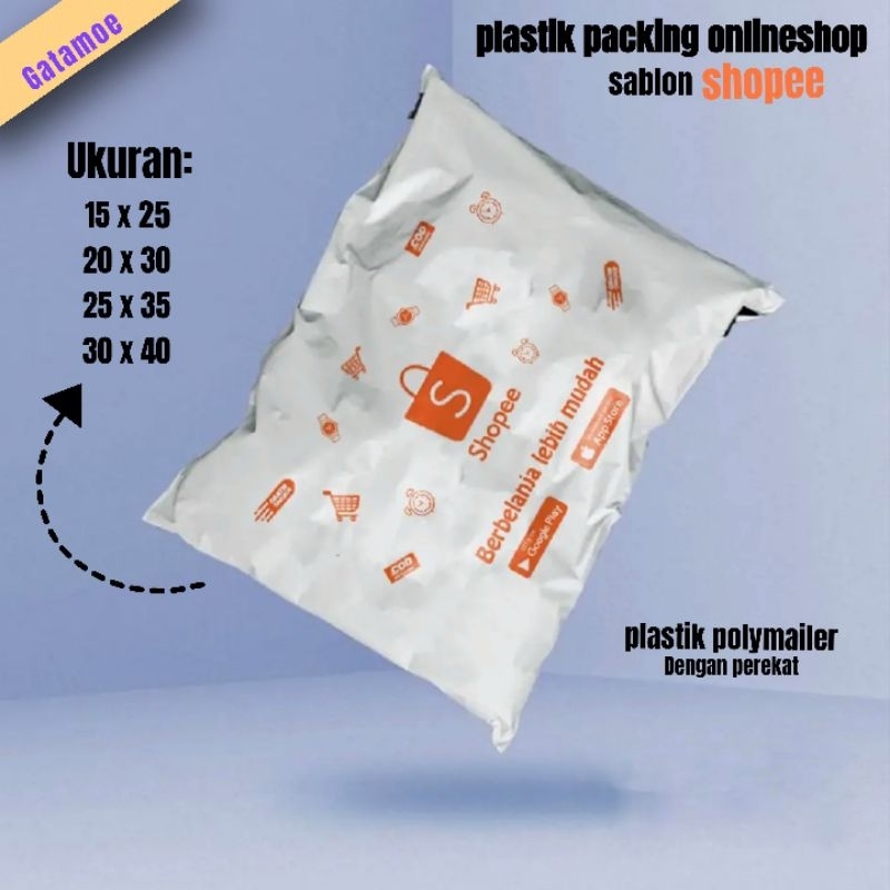 

Plastik polymailer shopee / plastik kemasan online shop (isi 100 pcs)