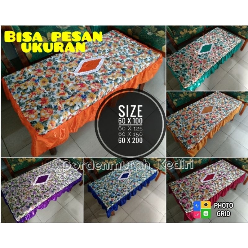 TAPLAK MEJA RUANG TAMU/TAPLAK MEJA RUMBAI/ TAPLAK MEJA KOTAK/TAPLAK MEJA MOTIF/TAPLAK MEJA BUNGA/TAP