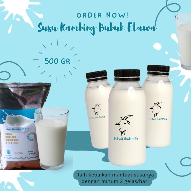 

Ettawa Goats Milk 100% Original Susu Kambing Bubuk Premium