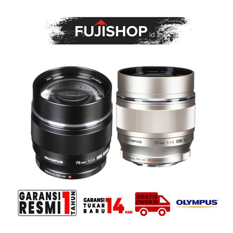 Olympus M.Zuiko Digital ED 75mm f1.8 Lens Garansi Resmi