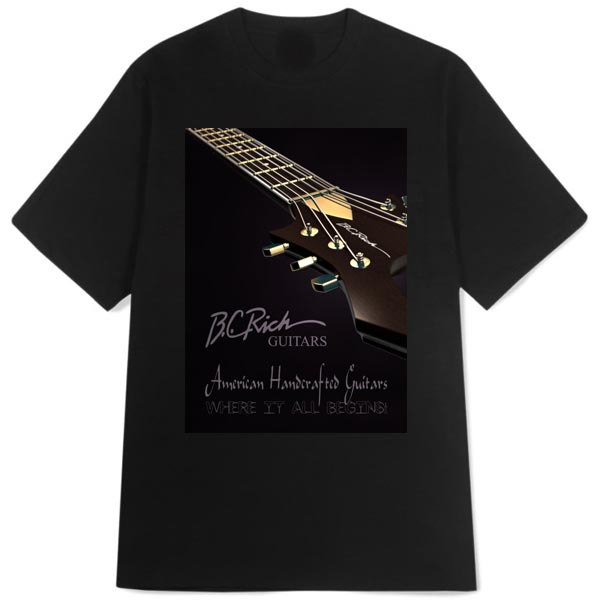 Kaos BC RICH GUITARS Tshirt Casual Bahan 100% Cotton Black | Size S M L XL XXL 3XL 4XL | Bisa COD