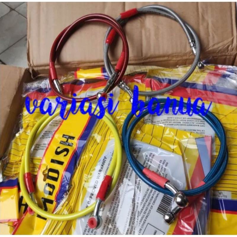Selang rem warna 95cm selang rem depan cakram/tromol panjang 95cm universal beat vario mio fino mio 