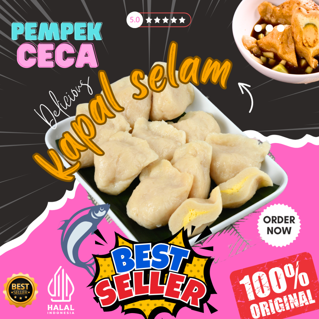 

PEMPEK KAPAL SELAM / PEMPEK CECA / PEMPEK SATUAN / Asli Pempek Palembang / PEMPEK PALEMBANG / CEMILAN / SNACK