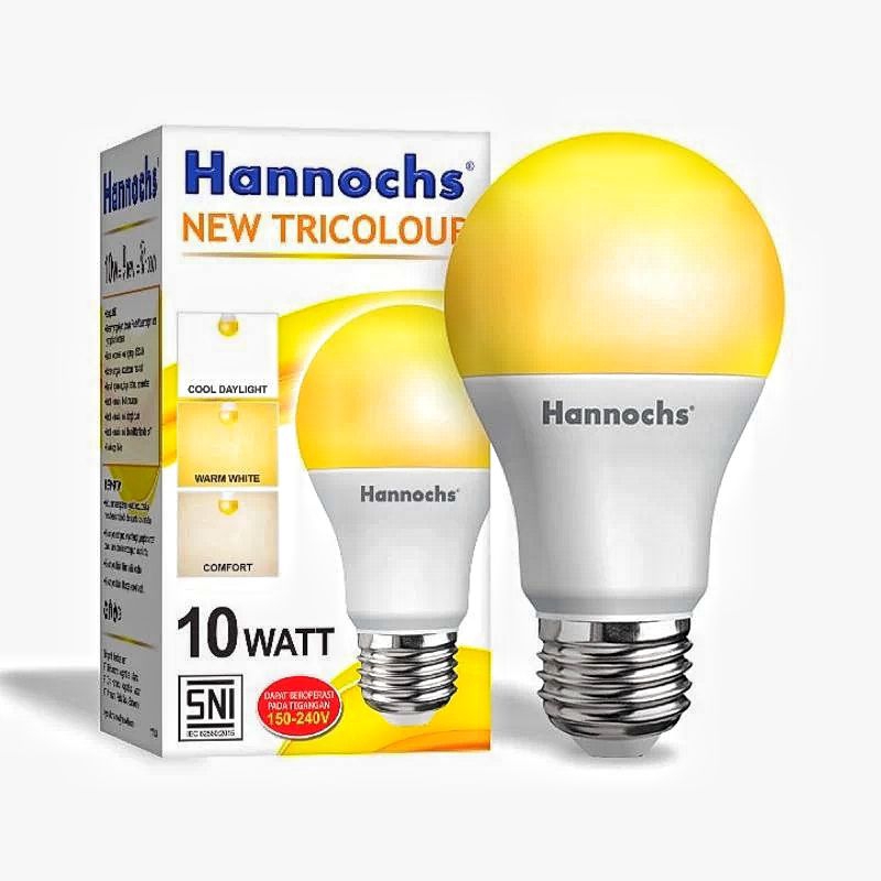 Hannochs LED New Tricolour 10Watt / Lampu Hannochs 3 warna 10 watt