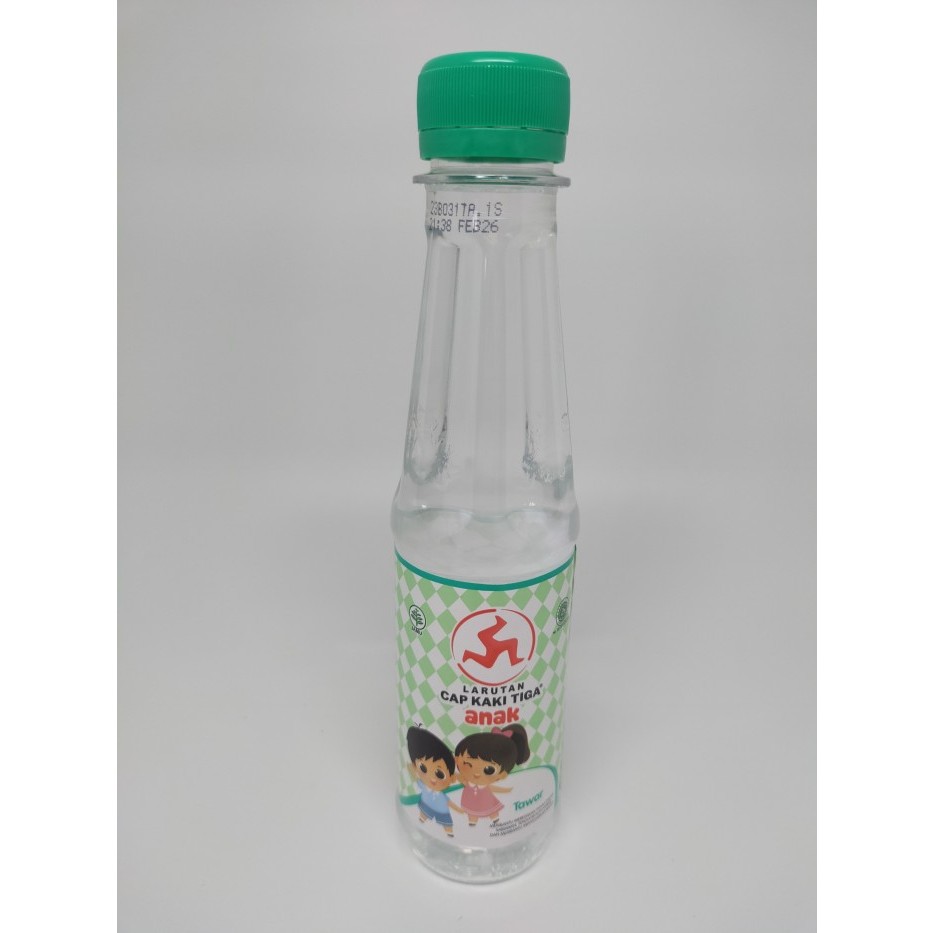 

Larutan Cap Kaki Tiga anak plain 200ml