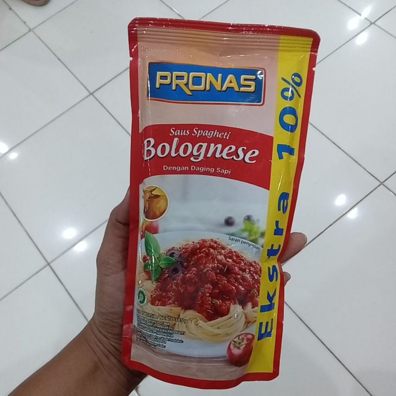 

Mahbubah - Pronas 385 g Saus Spagheti Bolognese dengan Daging Sapi Refil