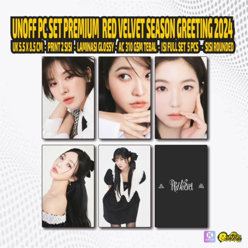 Unoff PC Premium Red Velvet season greeting 2024 / 2 sisi glossy / anti air