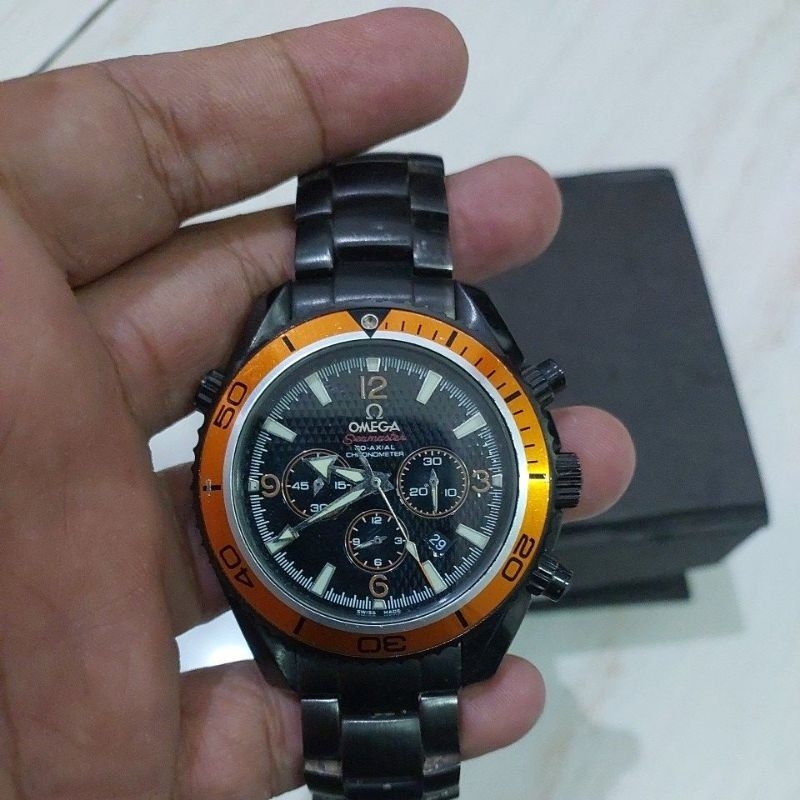 Jam tangan Chronograph Omega$ preloved second bekas