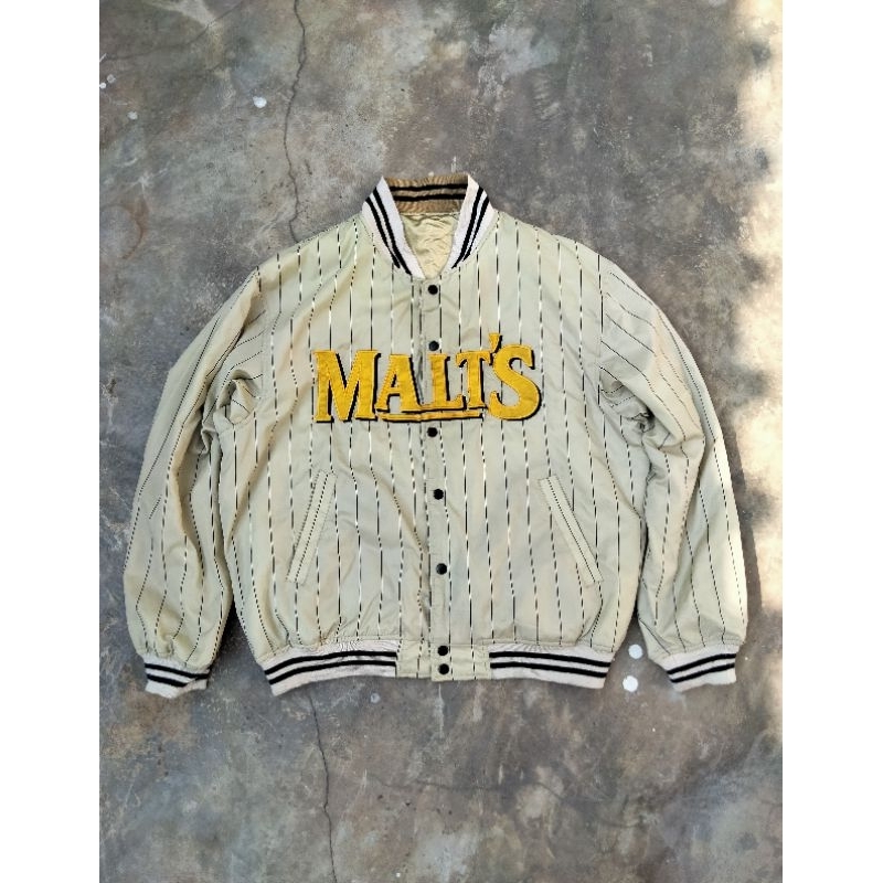 Varsity malt vintage reversibel jacket