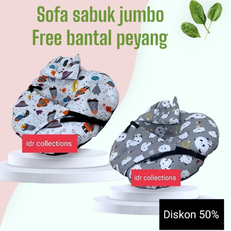 SOFA BAYI SABUK PENGAMAN / SOFA BAYI KASUR BAYI MULTIFUNGI FREE BANTAL PEYANG