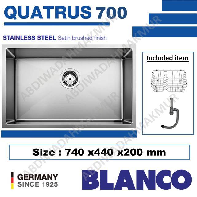 KITCHEN SINK BLANCO QUATRUS 700 ( STAINLESS )