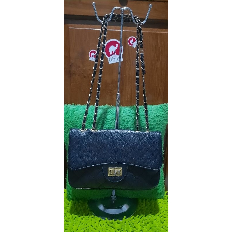 sling n shoulder bag ala chanel brand roma jellar (monza bag), harga nett no nego