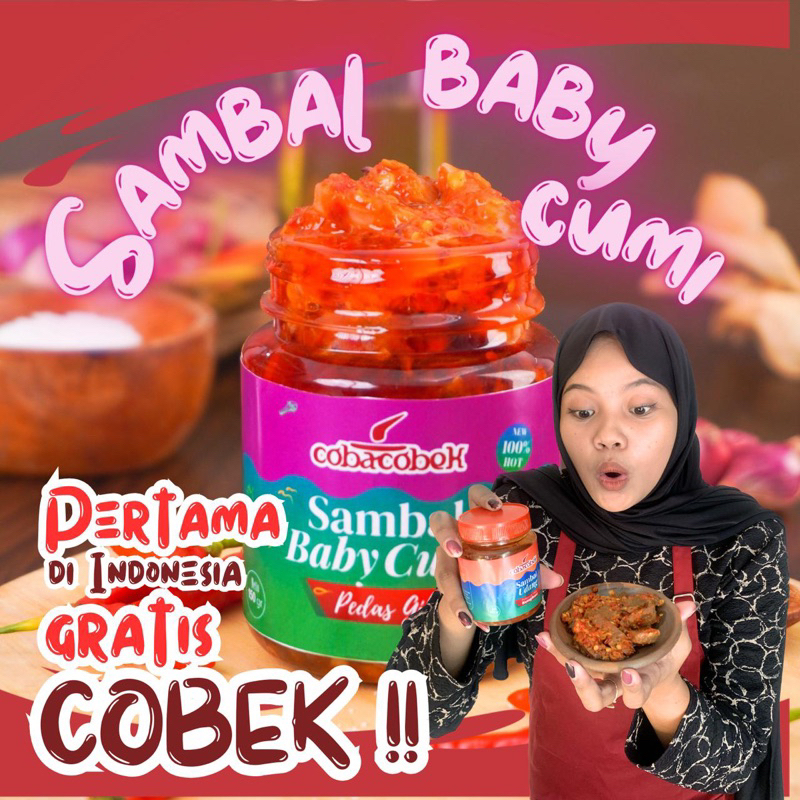 

Coba Cobek - Sambal Cumi Lauk Cumi 150gr Pedas