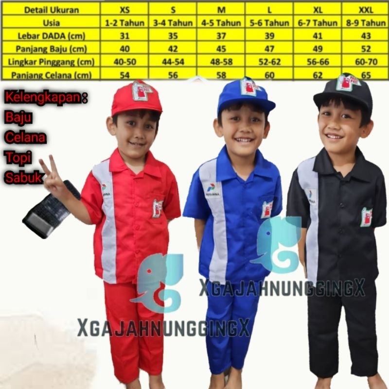 Produk Terbaru Baju Seragam SPBU Setelan Pertamina buat Laki Perempuan Kemeja Pertamina Pertamini An