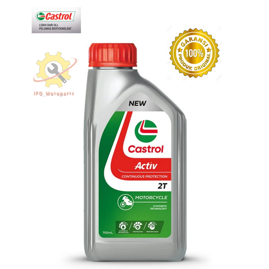 Oli samping Castrol ACTIV 2T low smoke ORIGINAL PRODUK 100% Kemasan terbaru