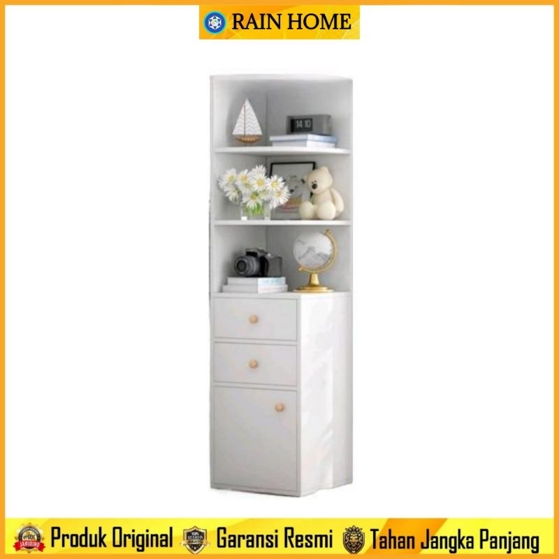 Rak Sudut Kayu RHS3 Serbaguna 163cm / Rak Penyimpanan / Rak Multifungsi Minimalis/Rak Buku Minimalis