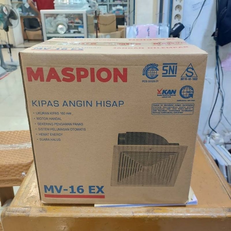 Exhaust Fan Maspion MV-16EX / Blower Plafon/ Penghisap Udara/ Exhaust Fan Plafon