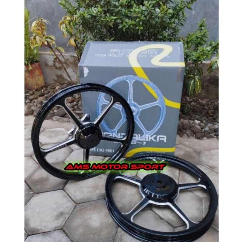 Velg Power Mandalika Aerox 155cc 140/160  Ring 17 Model X Mode