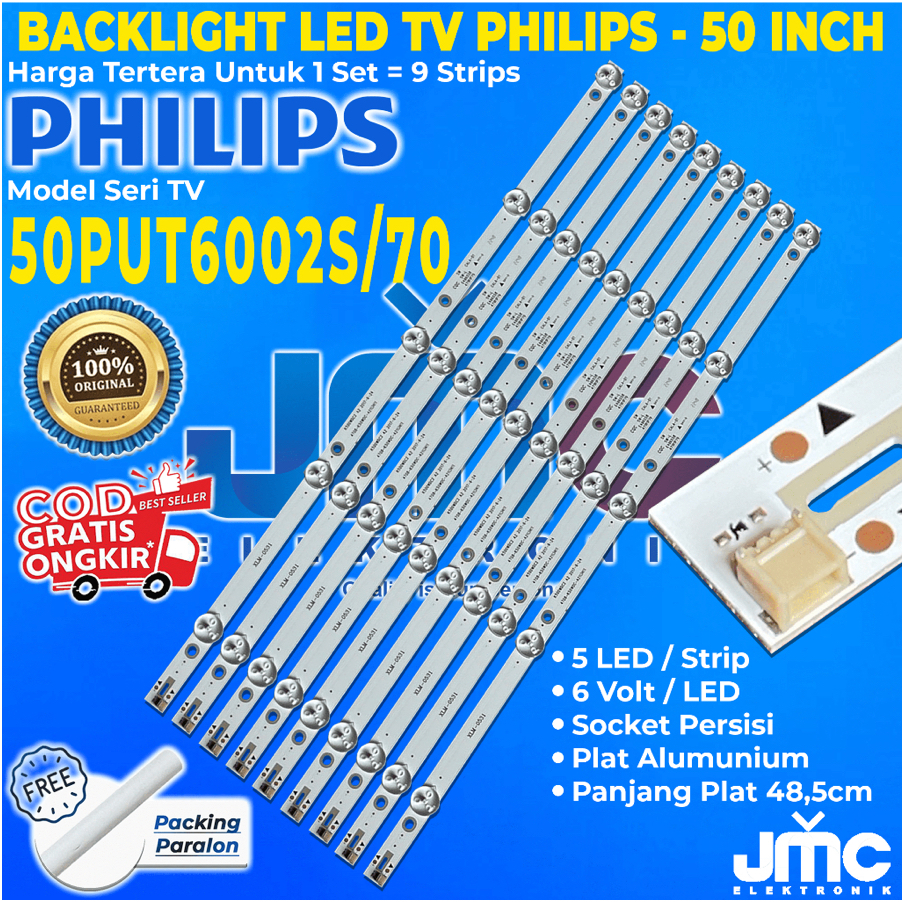 BACKLIGHT TV LED PHILIPS 50 INCH 50PUT6002 50PUT6002S 50PUT6002S/70