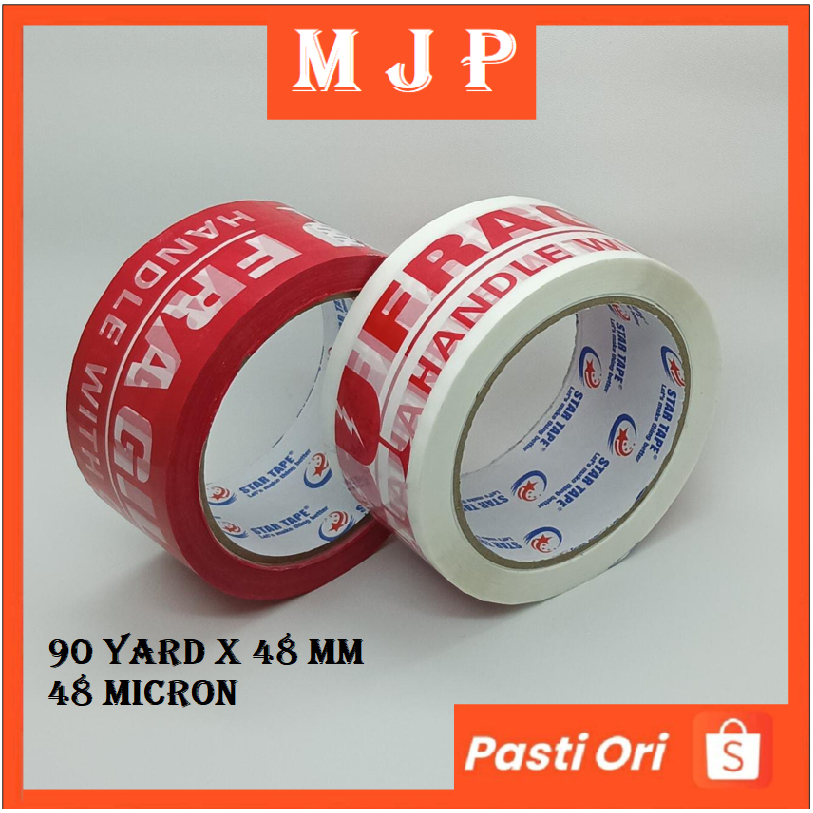 

Lakban Fragile Merah Putih 90yard by MJP Mart