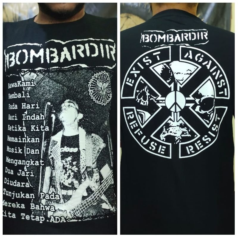 KAOS BAND PUNK BOMBARDIR