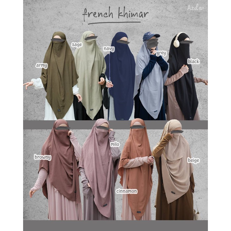 Shera French Khimar Instant Cringkle by Azda Syari / Fk Azda / Fk Instant / French Khimar / Fk Panja