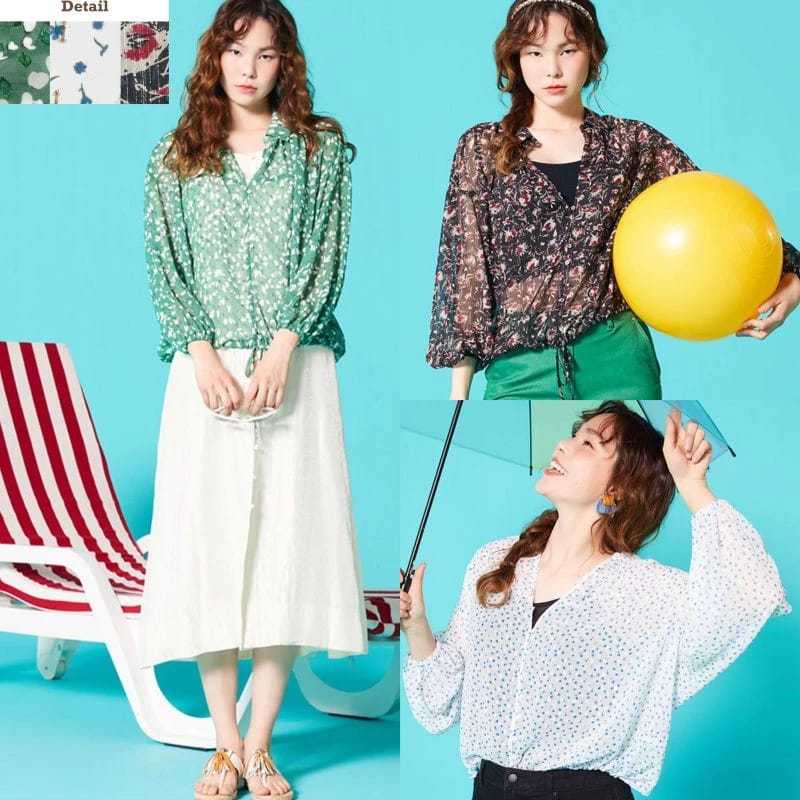 lapiaf floral blouse