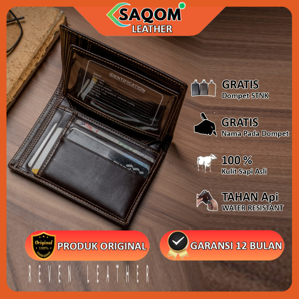 Dompet Kulit Kartu Pria Lipat Original Branded 100% Free Dompet STNK Ranger Wallet Ninja Case Organi
