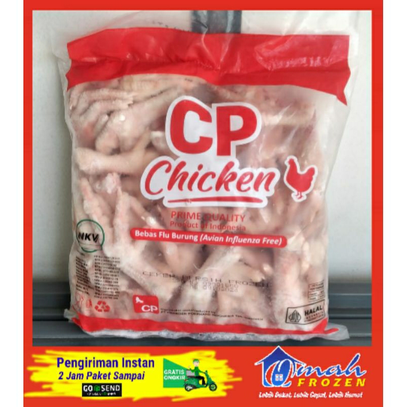 

Ceker Ayam CP Chiken 1Kg, Isian Seblak, Frozen Serang