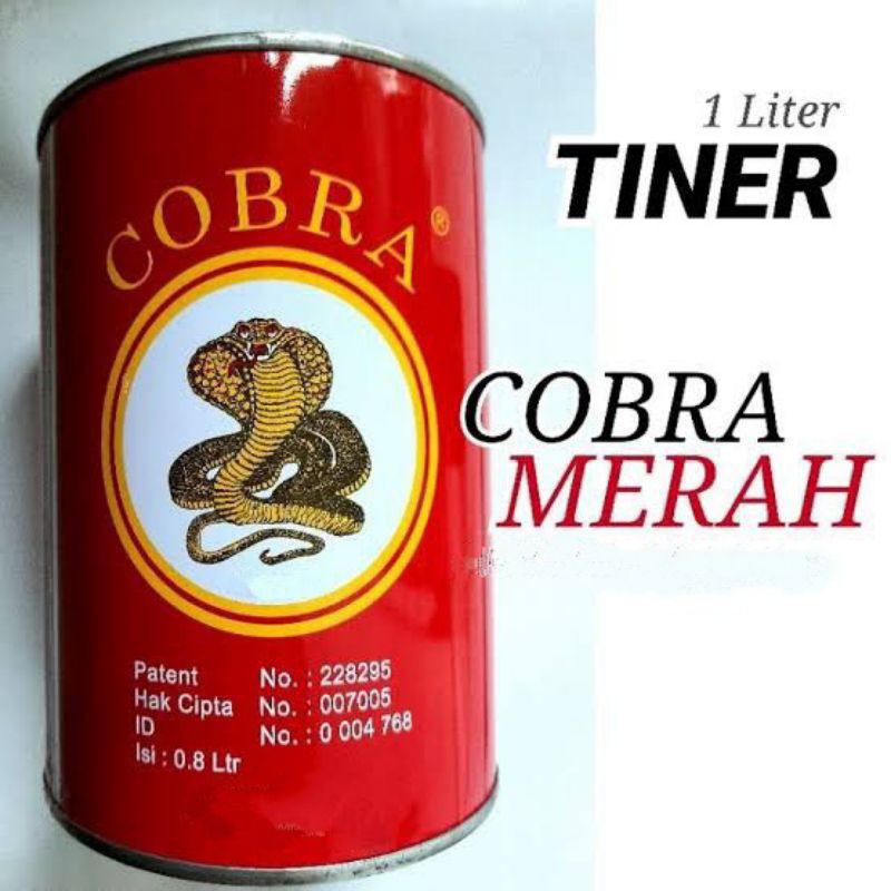 Tiner Cobra Merah Pengencer Cat Besi Minyak & Duco 800ml Thinner ND Gloss