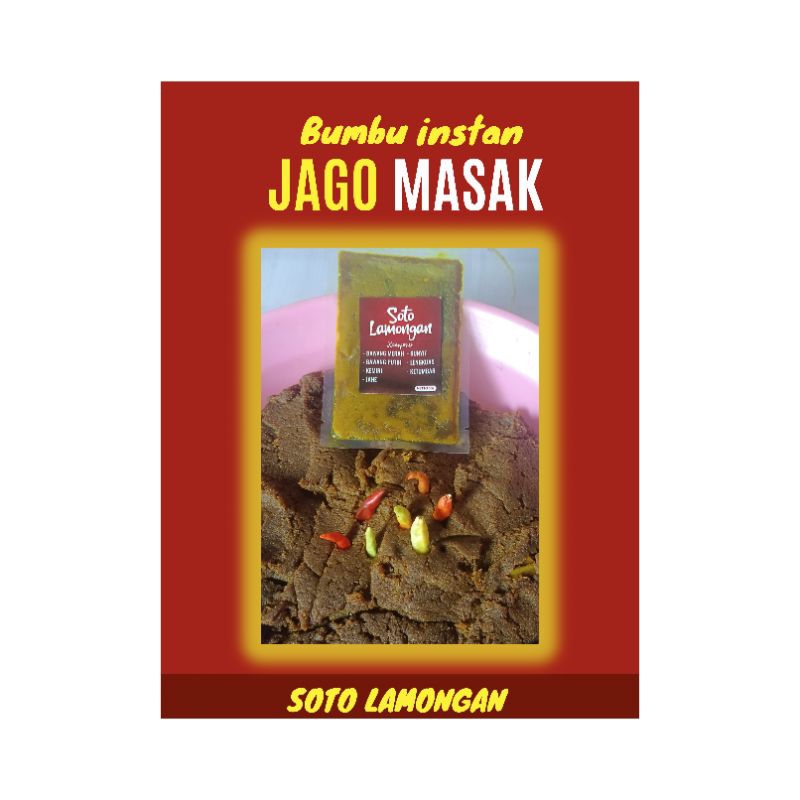 

Bumbu instan, Bumbu halus, Bumbu jadi soto lamongan 50 g