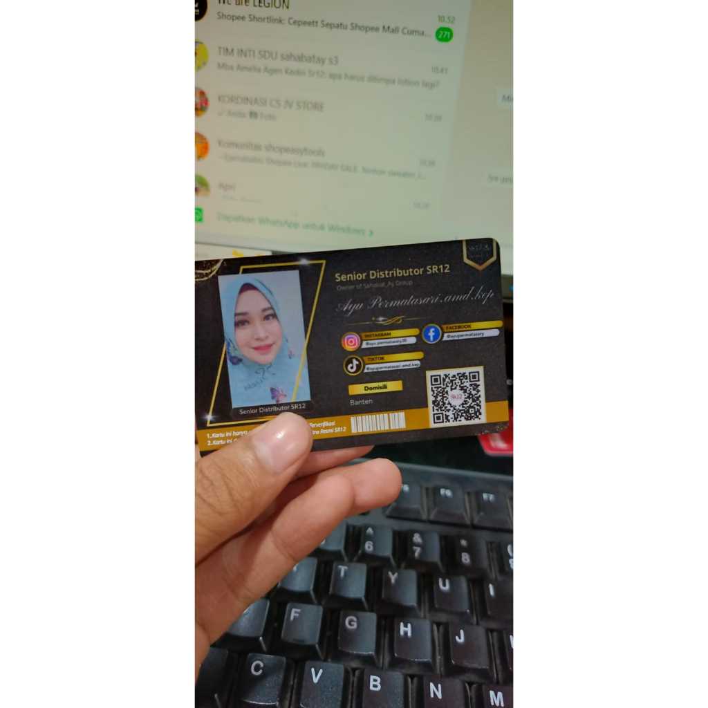 

Id Card Khusus untuk Mitra SR12 Bisa Custom PVC NFC Bolak Balik