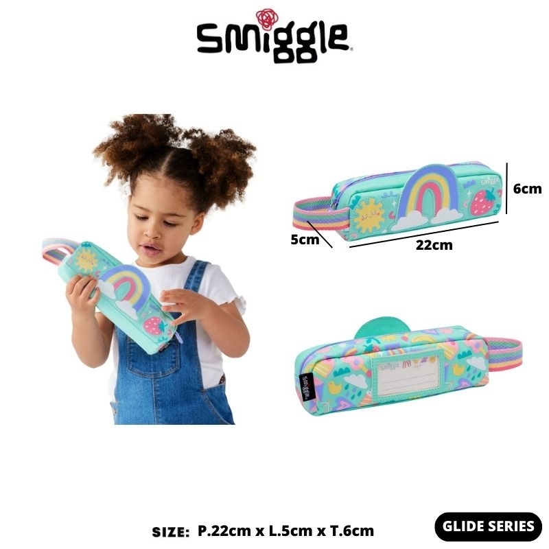 

Smiggle pencil cas tempat kotak pensil sekolah G
