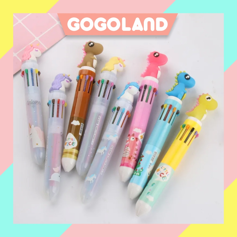 

⭐Gogoland⭐ bulpen 10 warna bermotif lucu/pulpen/pulpen anak anak S106