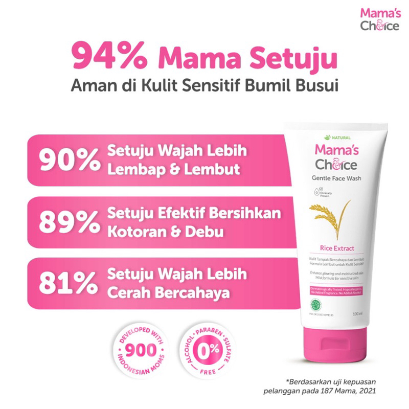 Mama’s Choice Gentle Face Wash Facial Wash sabun cuci muka ibu hamil bumil mamas choice MAMA’S CHOICE mama mamachoice mama’s face wash