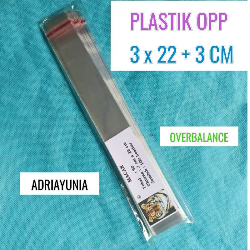 Plastik Opp 3 x 22 Souvenir - Plastik Opp 3x22 Mie Lidi - Plastik Opp 3 x 22 cm seal