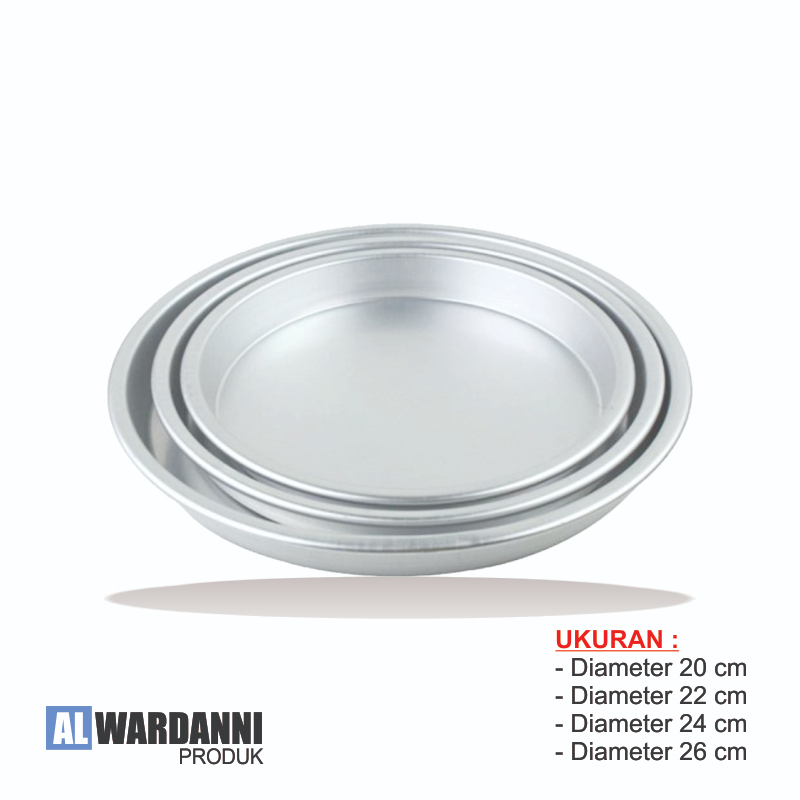 Loyang pizza anti lengket ukuran 20 22 24 26 cm