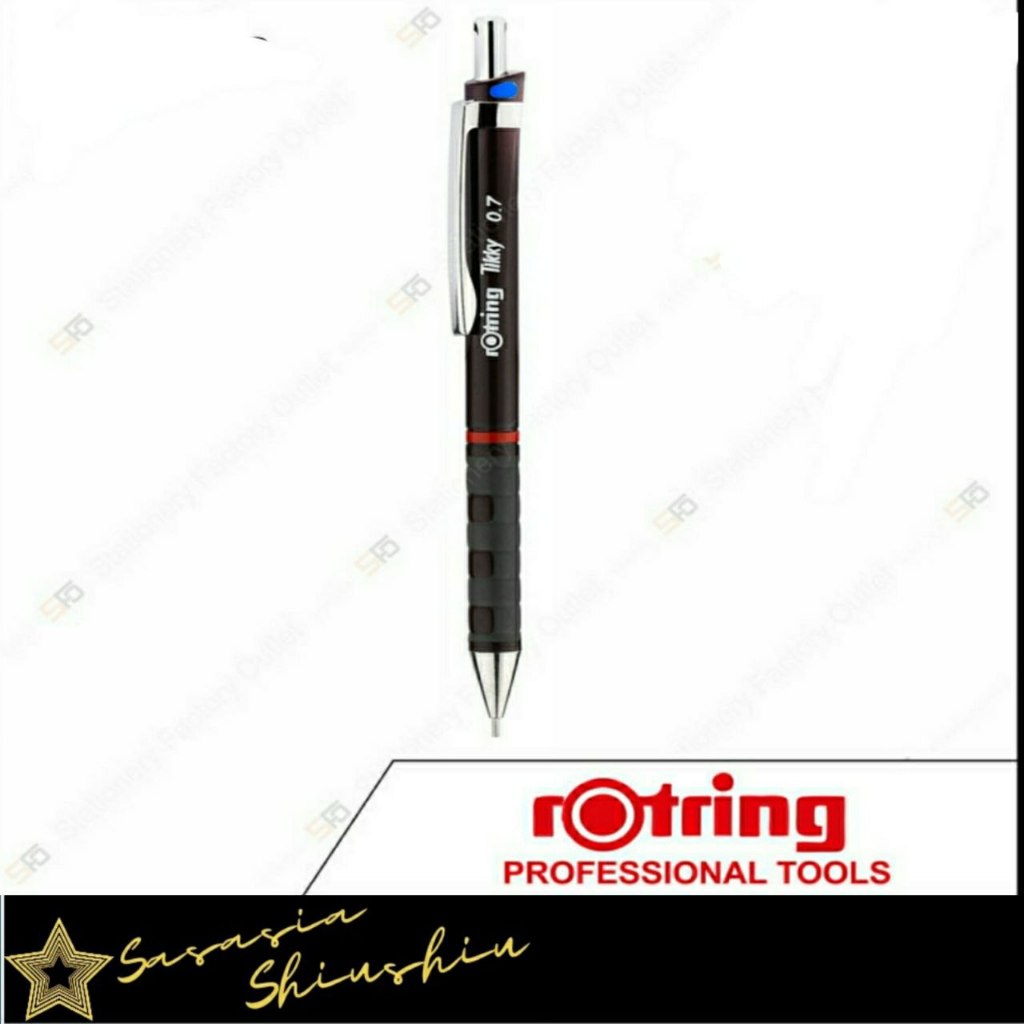 Pensil Mekanik Rotring tiky Burgundy - ukuran 0, 35 mm