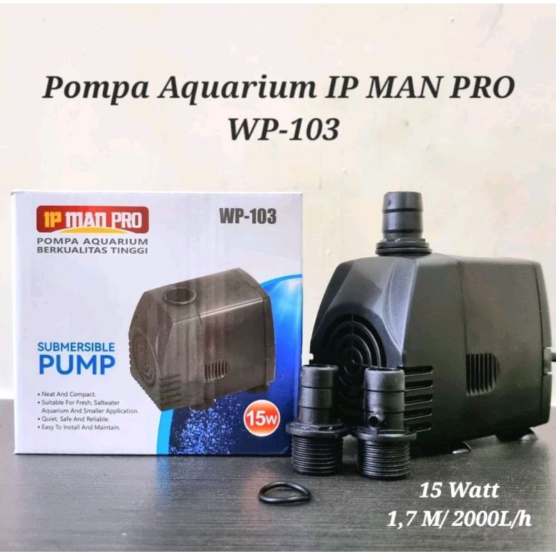 Pompa Aquarium kolam air mancur hidroponik 2000 l/h