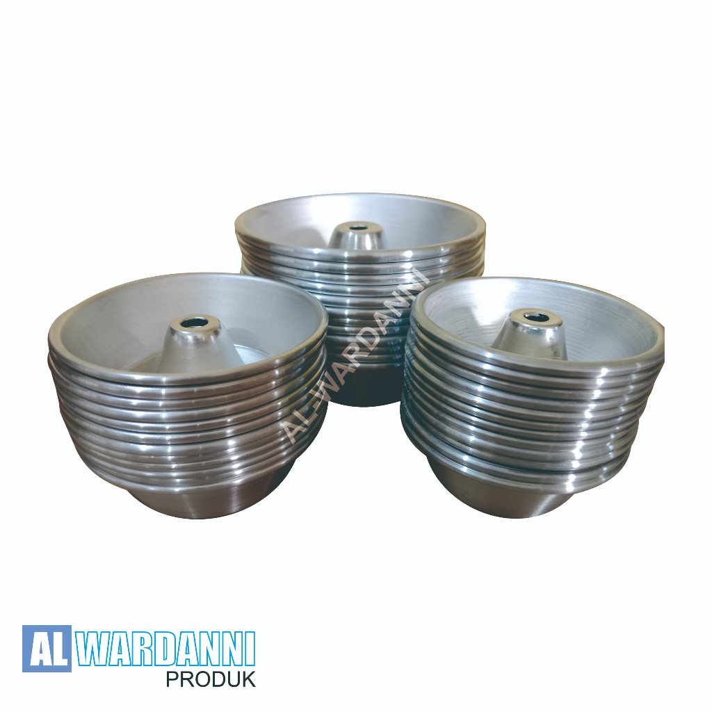 12 pcs Cetakan kue bolu tulban mini cetakan donat cair bolu ukuran 9 10 12 cm