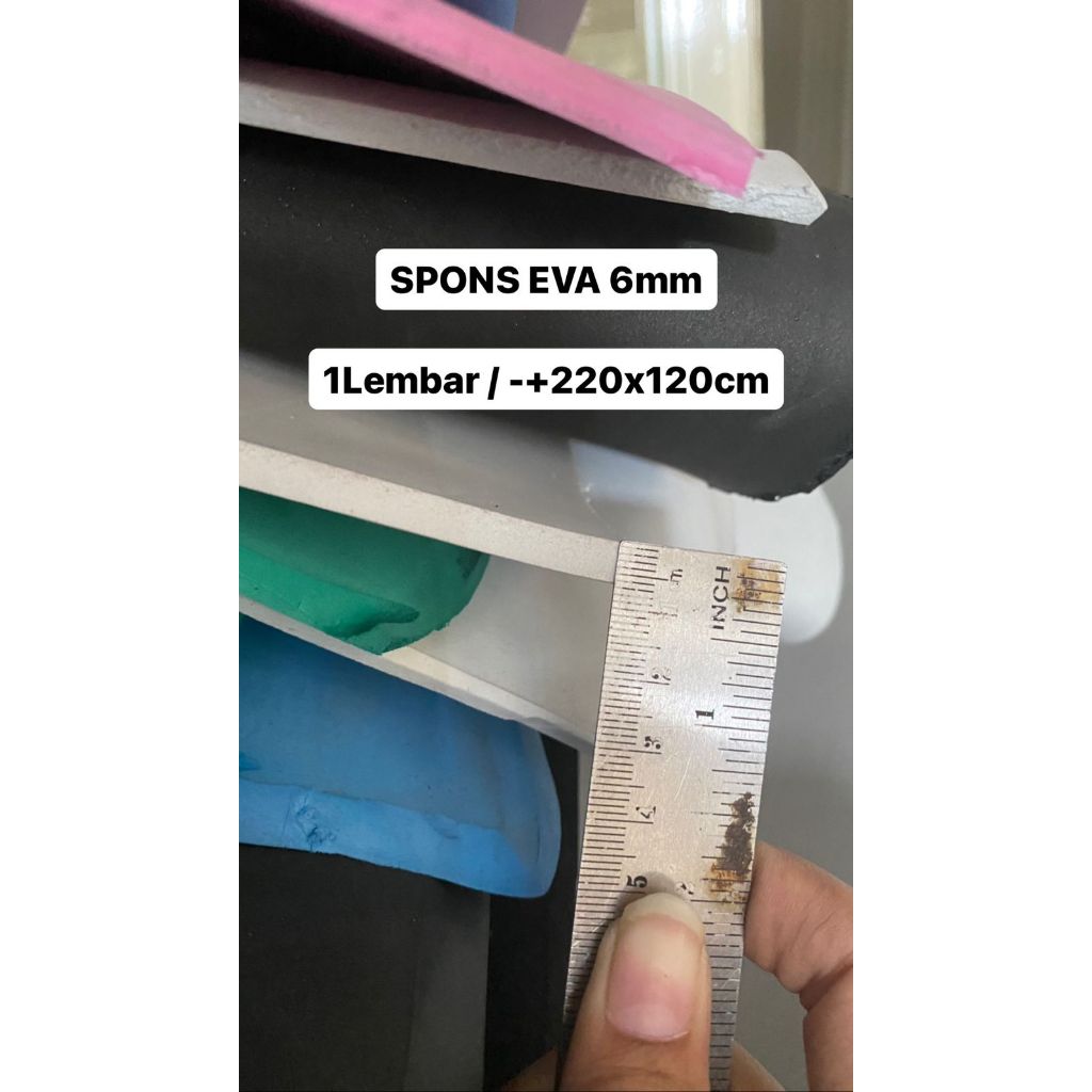 spons eva EVA Foam / Spon Ati 6mm spons eva 6mm media kreasi ukuran 200x120 / 1Lembar media kerajina