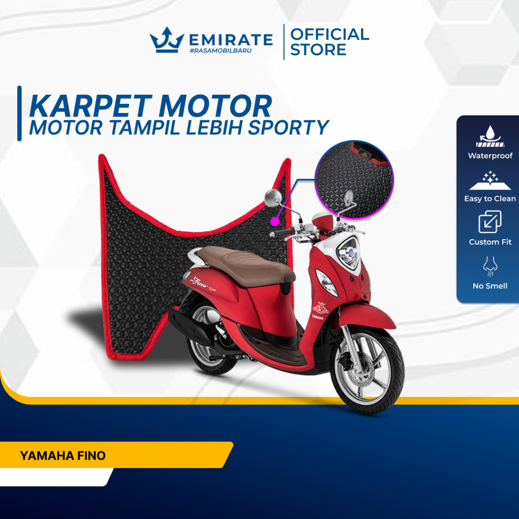 Karpet Motor/Alas Pijakan Kaki Motor Yamaha Fino
