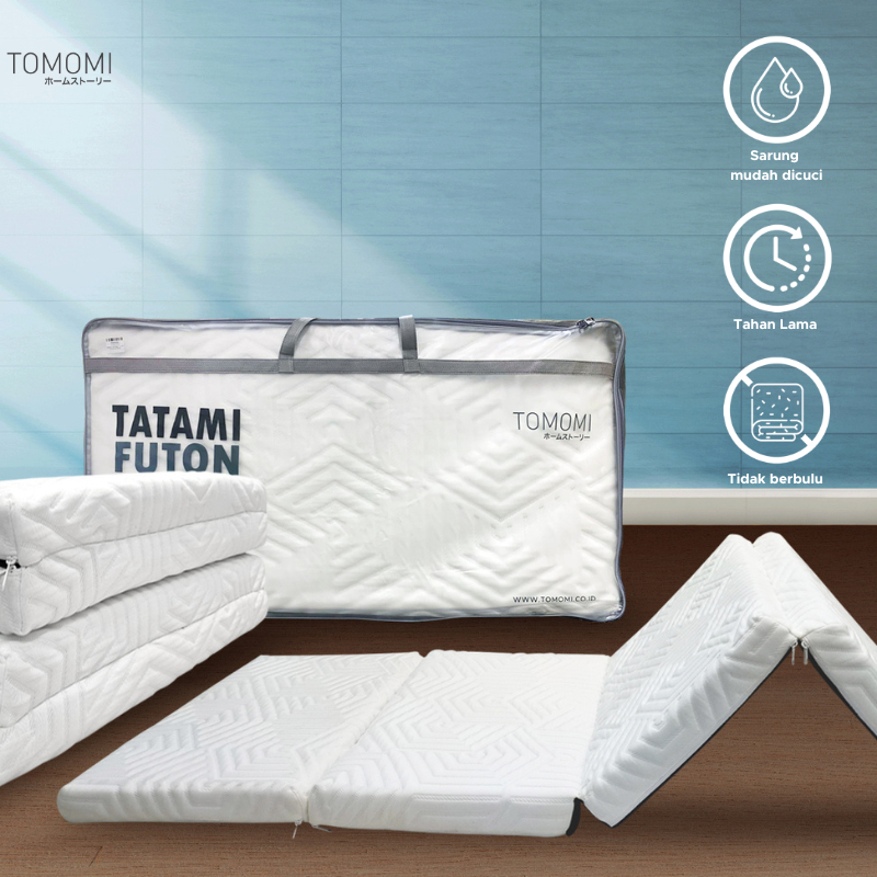 TOMOMI - TRAVEL MATTRAS TATAMI FUTON 90X200X8cm