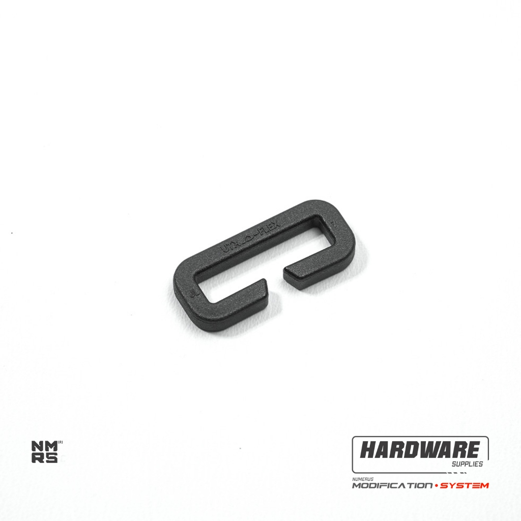 Numerus Loop webbing clip slotted 2.5 / EDC gear / Tactical / Black