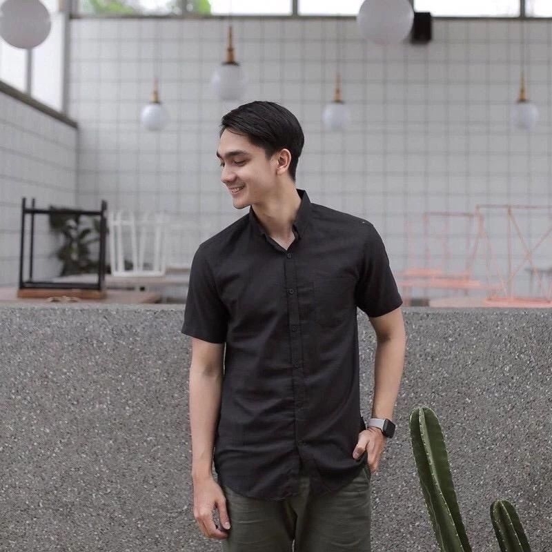 Kemeja basic pria lengan pendek kemeja formal pria lengan pendek