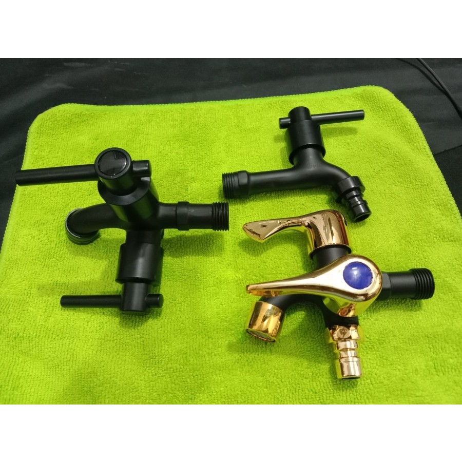 Kran Cabang Hitam / Kran taman hitam / Kran kamar mandi Shower - Fio