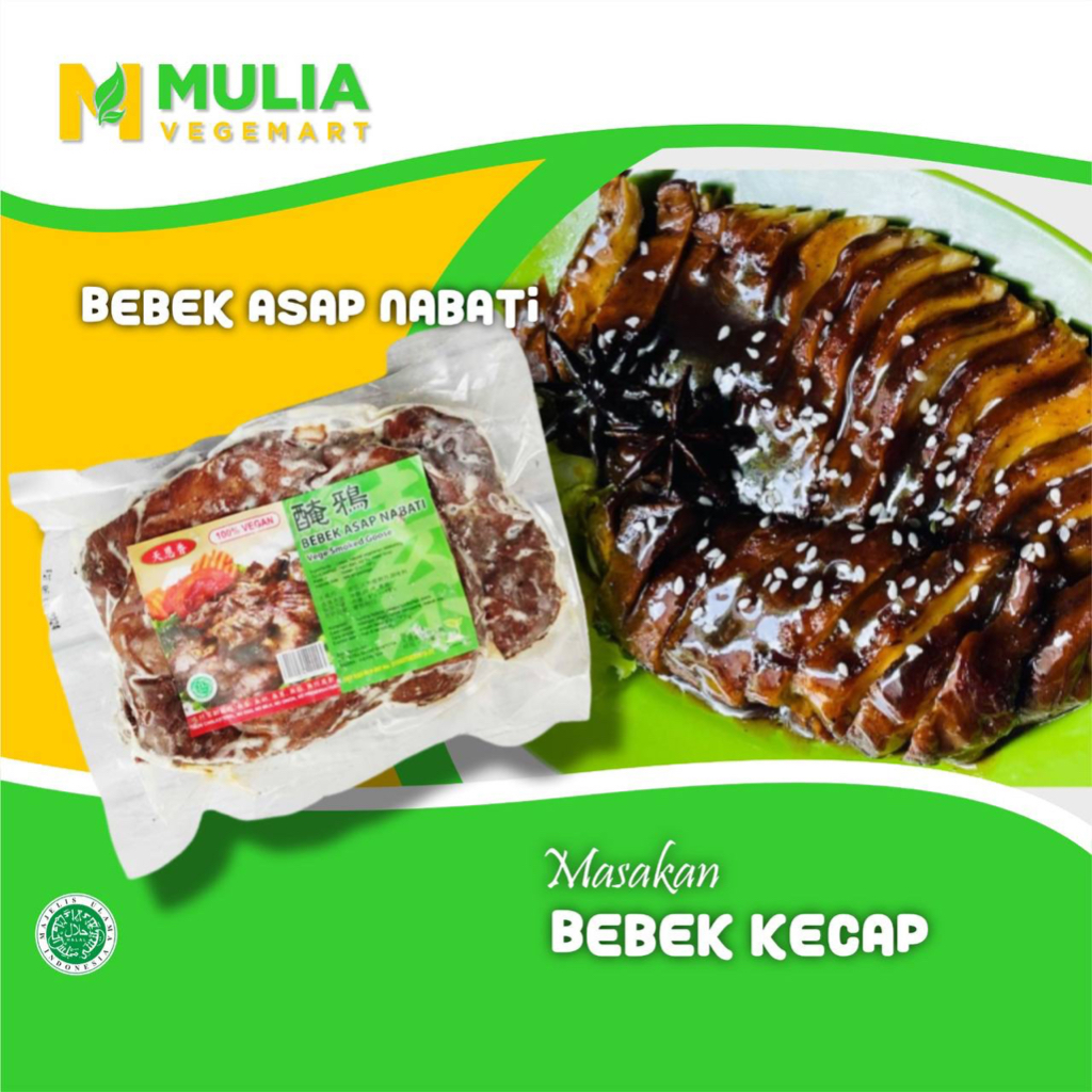 

Mulia VegeMart Bebek Asap Nabati 450g Smoked Goose 450g