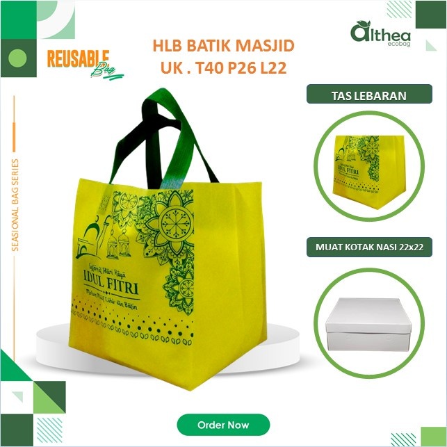 

Tas Bingkisan Lebaran 22x22 | Tas Idul Fitri | Tas Lebaran Idul Fitri | Goodie Bag Lebaran 40X26X22